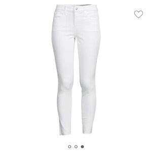 Joe’s Jeans High Rise Skinny Ankle White Jeans 26